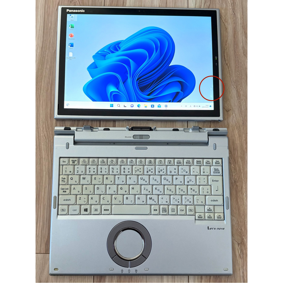 オフィス21&Win11着脱式タブレットPanasonicCF-XZ6RD3VS