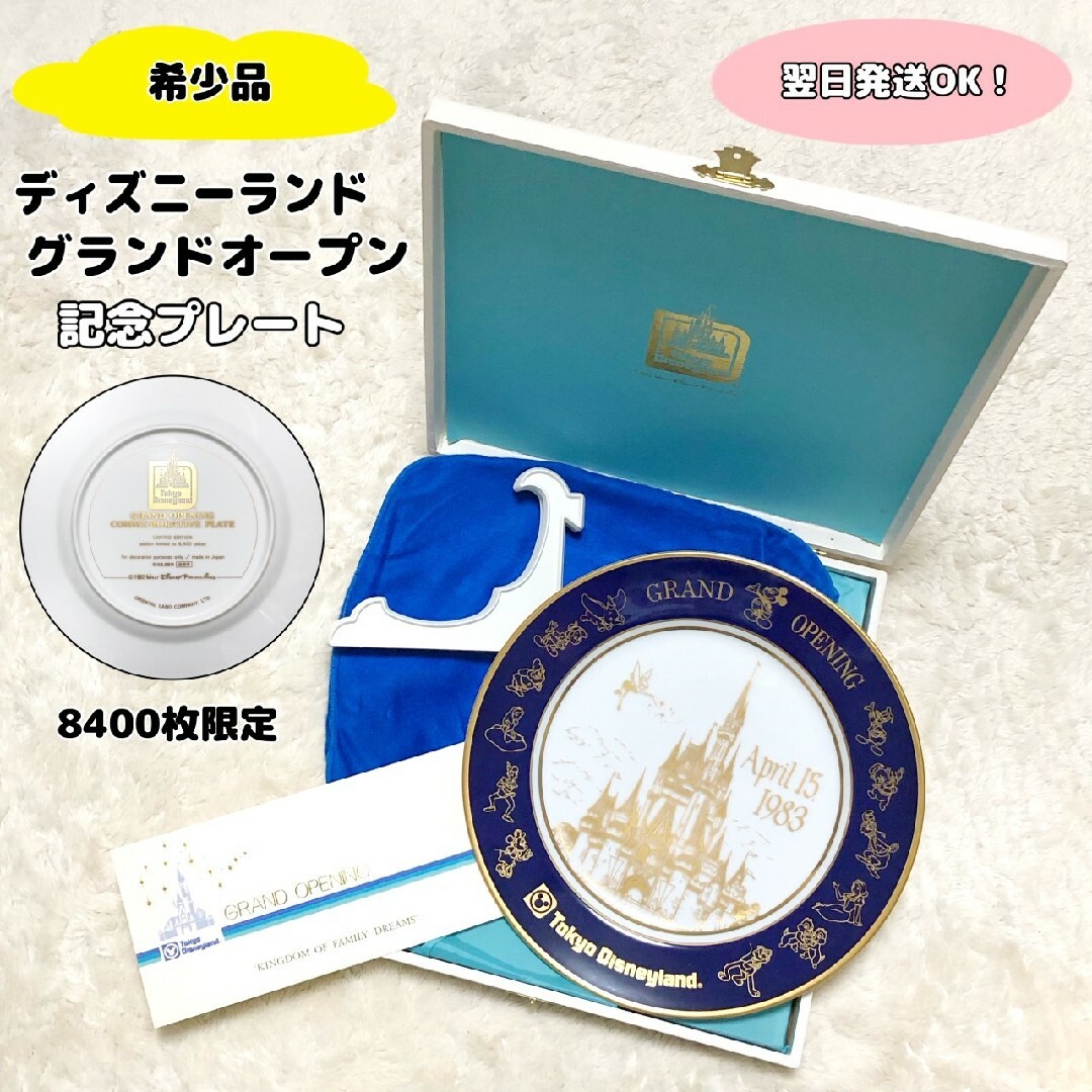 希少】ディズニーランド グランドオープン記念 プレート 8400枚限定 装飾皿