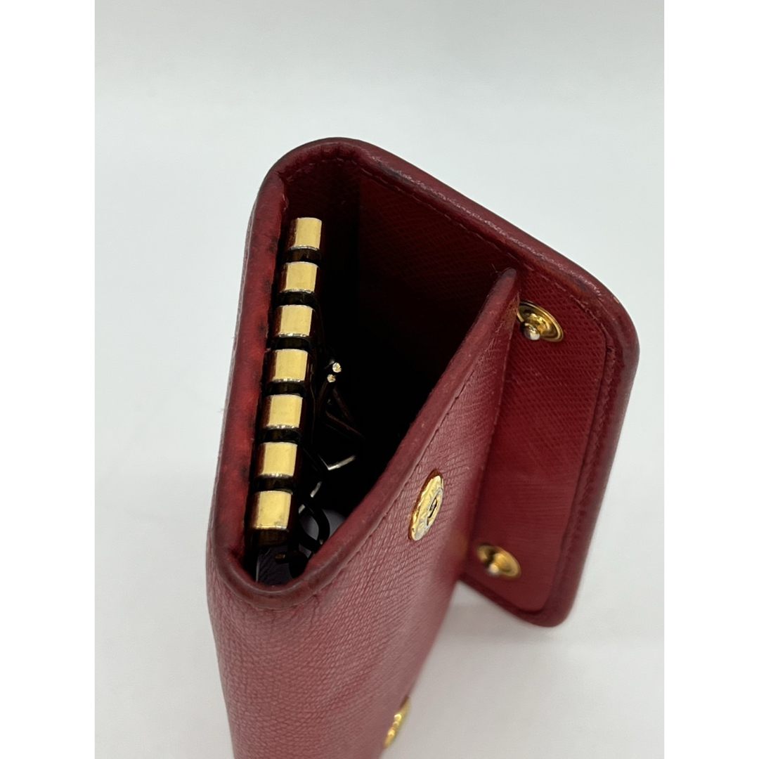 PRADA - PRADA プラダ ロゴ金具 サフィアーノレザー 6連キーケースの