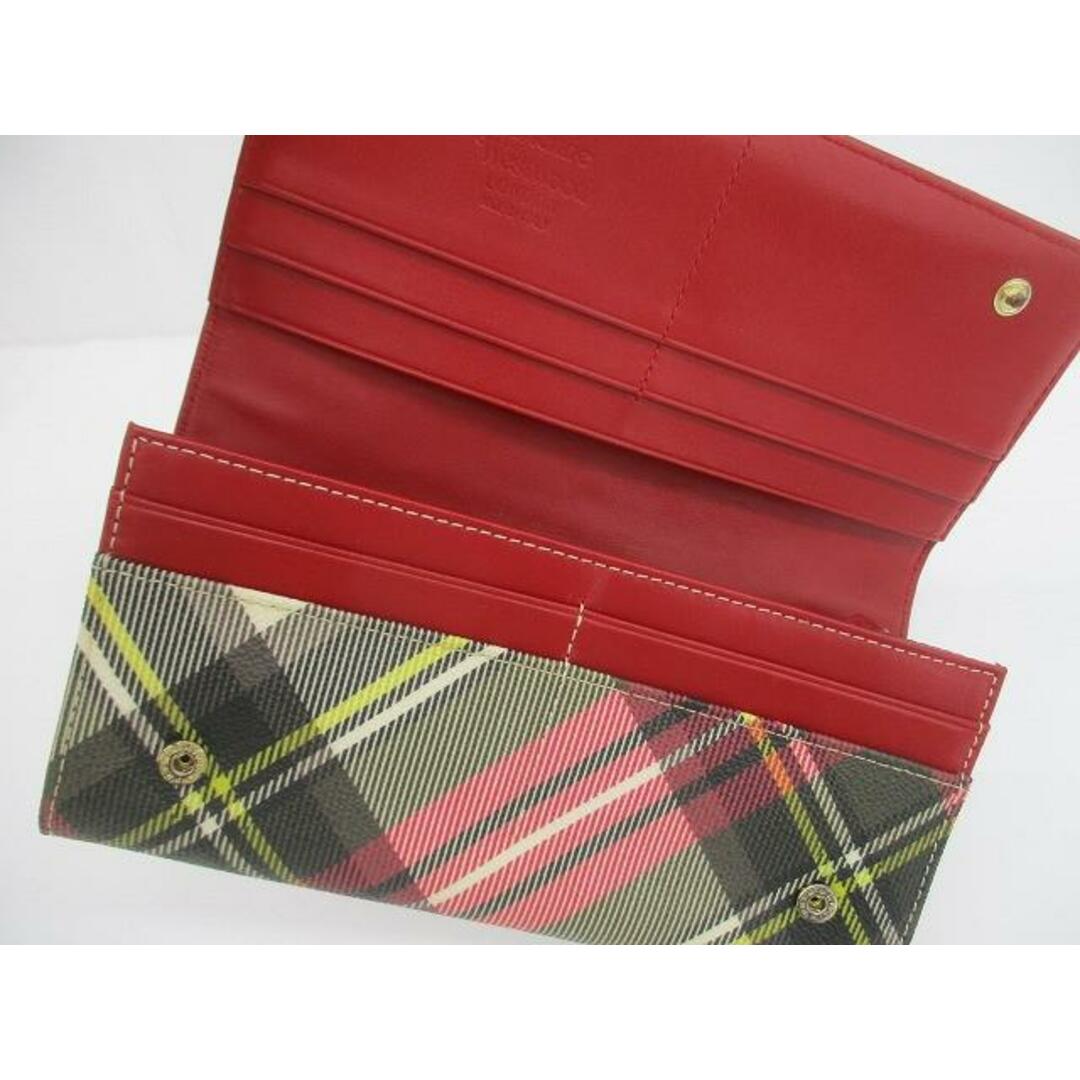 Vivienne Westwood 二つ折り財布 赤 チェック柄 新品 Vivienne