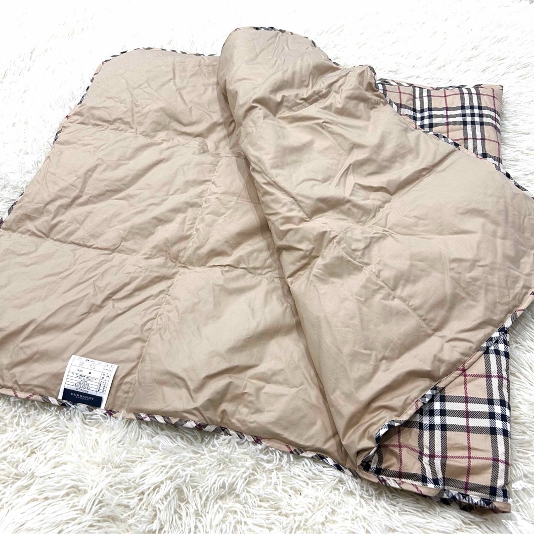 BURBERRY LONDON 羽毛ひざ掛け バーバリー 羽毛ひざ掛け ハーフケット