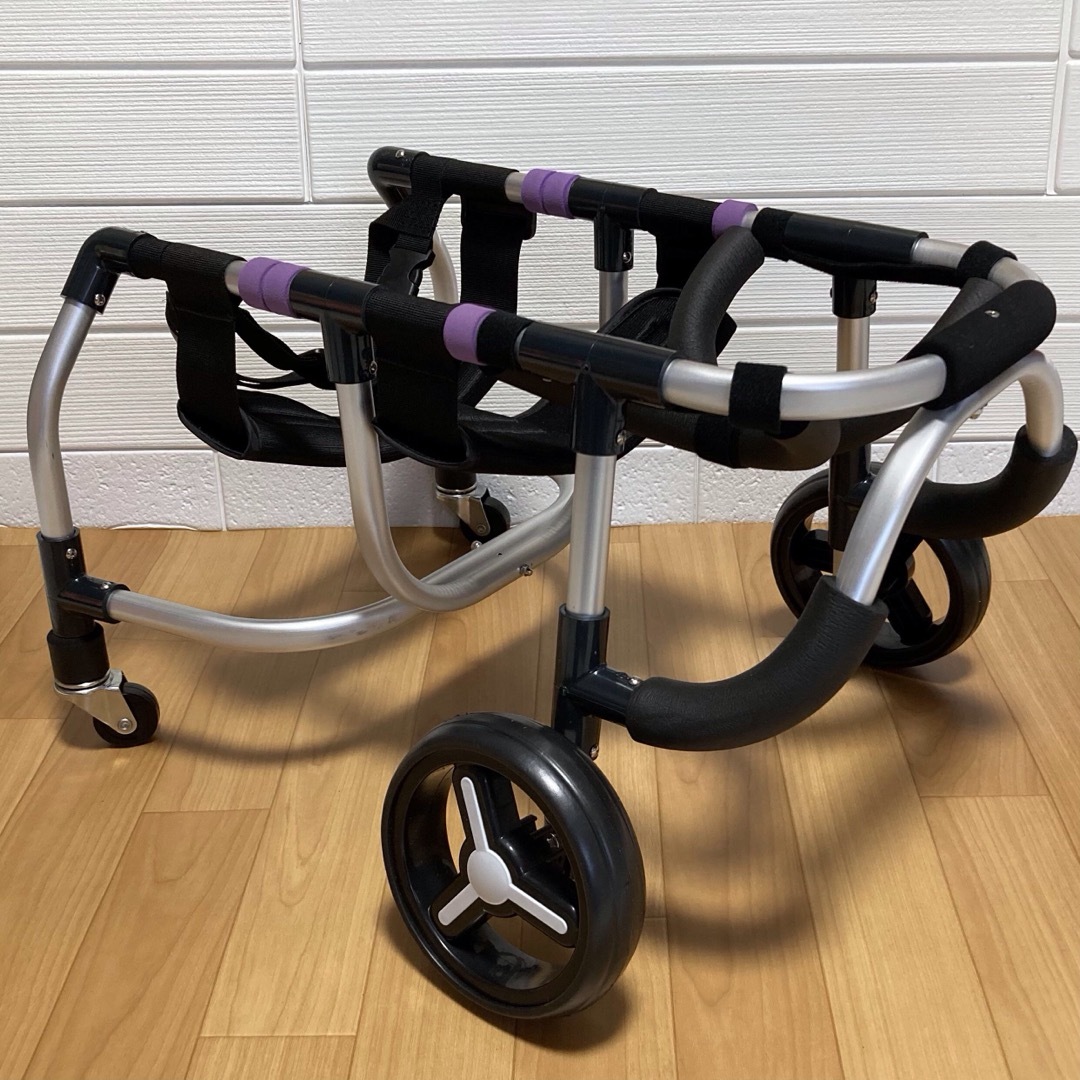 プリンママページ□中型犬用4輪 犬の車椅子 犬の歩行器 +オプション
