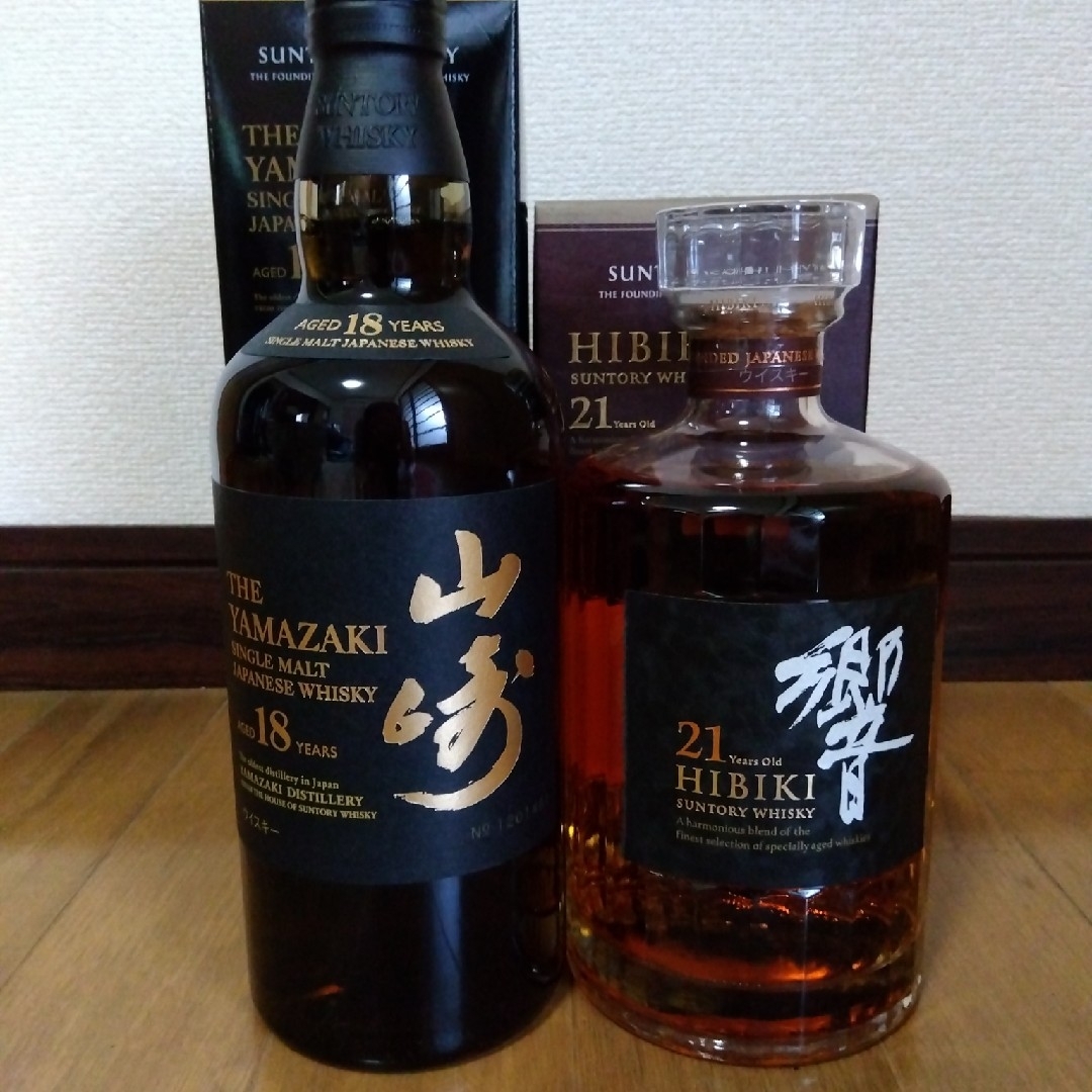 サントリー - 山崎18年、響21年、2本セットの通販 by マリ's shop