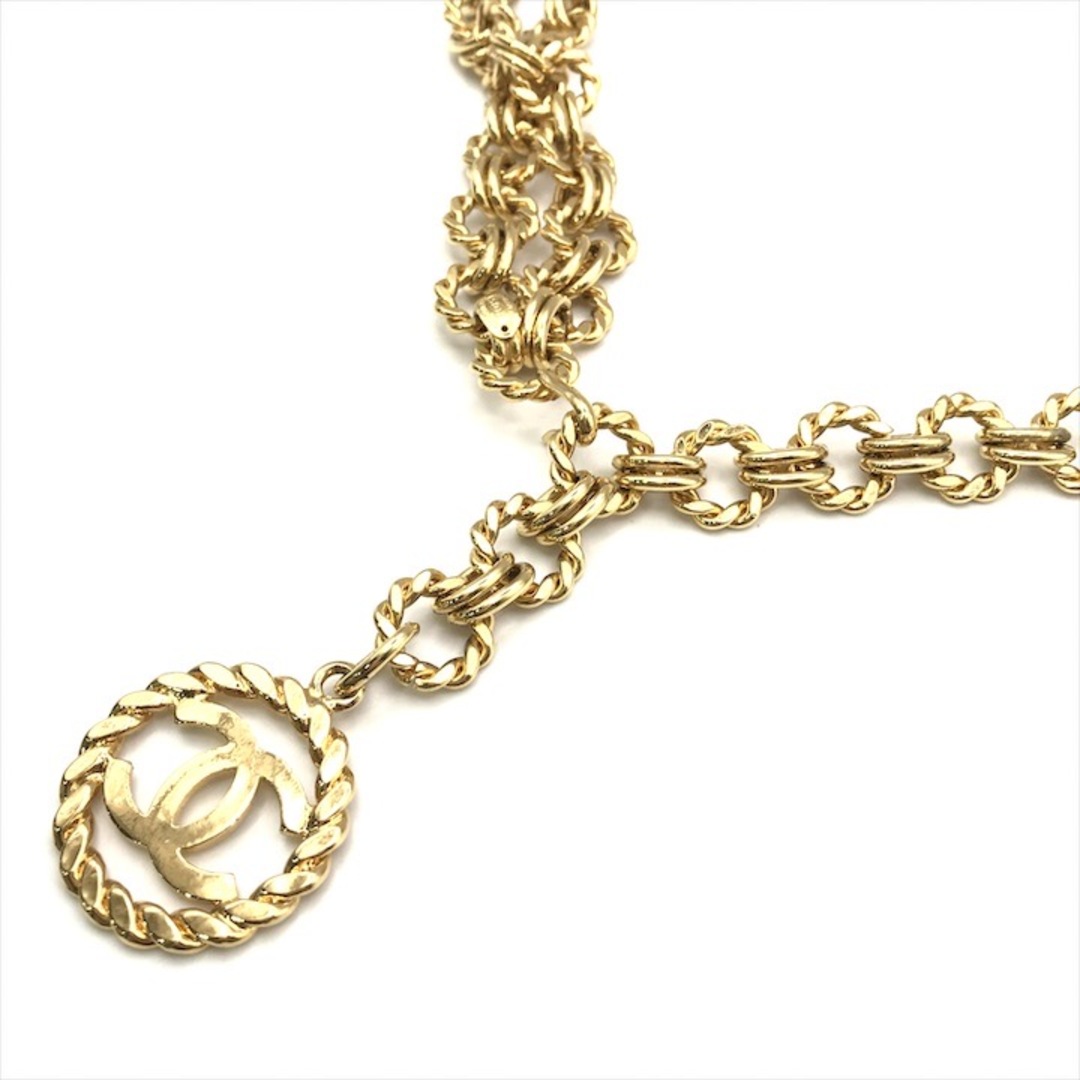 超美品 CHANEL シャネル ココマーク チェーン ベルト 服飾小物