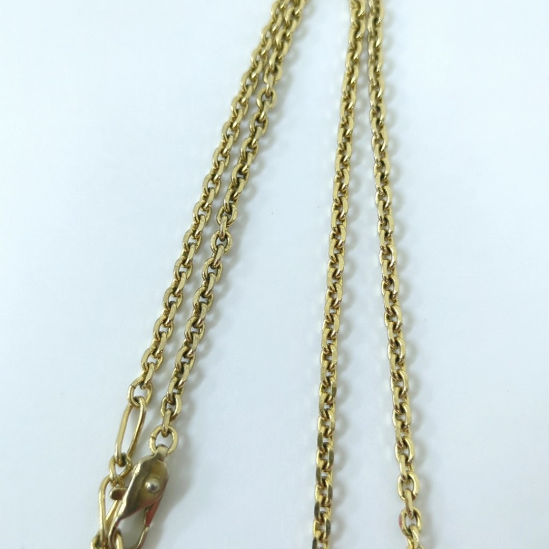 YSL イヴサンローラン ロゴネックレス ハート ラインストーン ゴールド