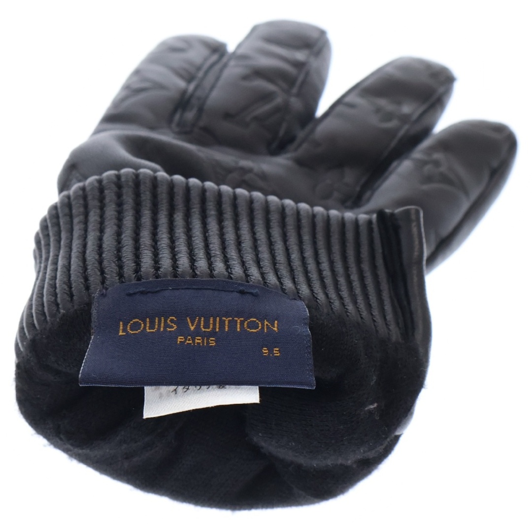 LOUIS VUITTON ルイヴィトン 手袋 グローブ モノグラム 黒 LOUIS