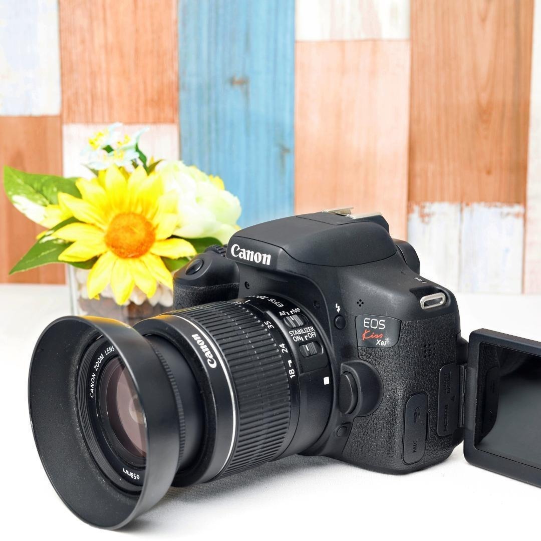 ☆高画質でかんたん操作☆Canon kiss x8i ダブルレンズセット 美品 スマホ