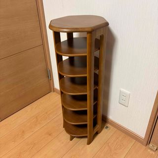 カリモク家具のフリマアイテム一覧 カリモク スリッパ入れ 木製棚 美品