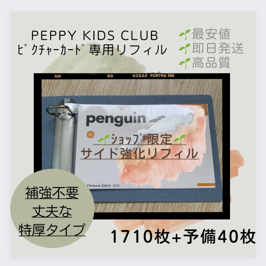 ◎最安値！ ペッピーキッズ ピクチャーカード 収納袋 補強不要タイプ