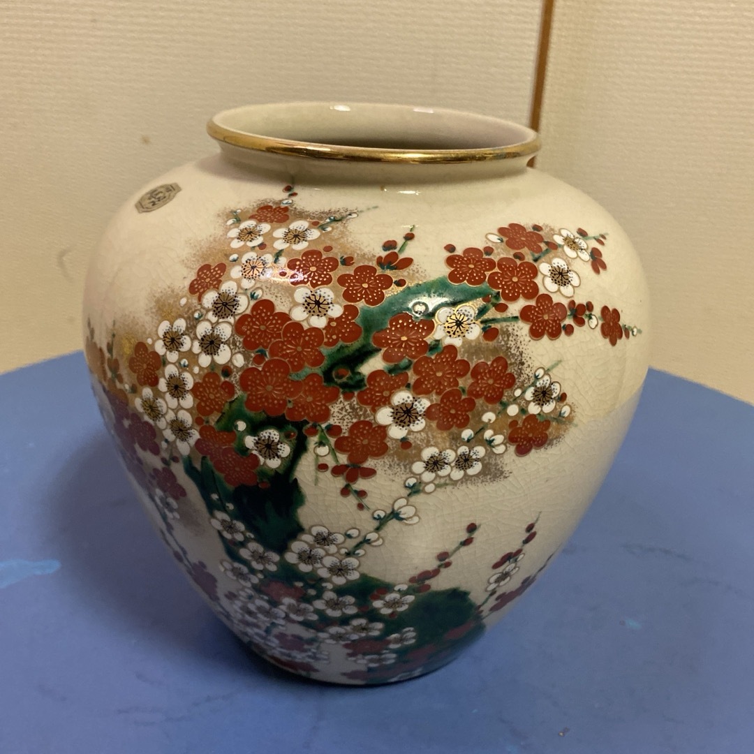 九谷焼 花瓶.ツボ 九谷焼 花瓶.ツボ 九谷焼 花瓶 ツボ 壺 インテリア