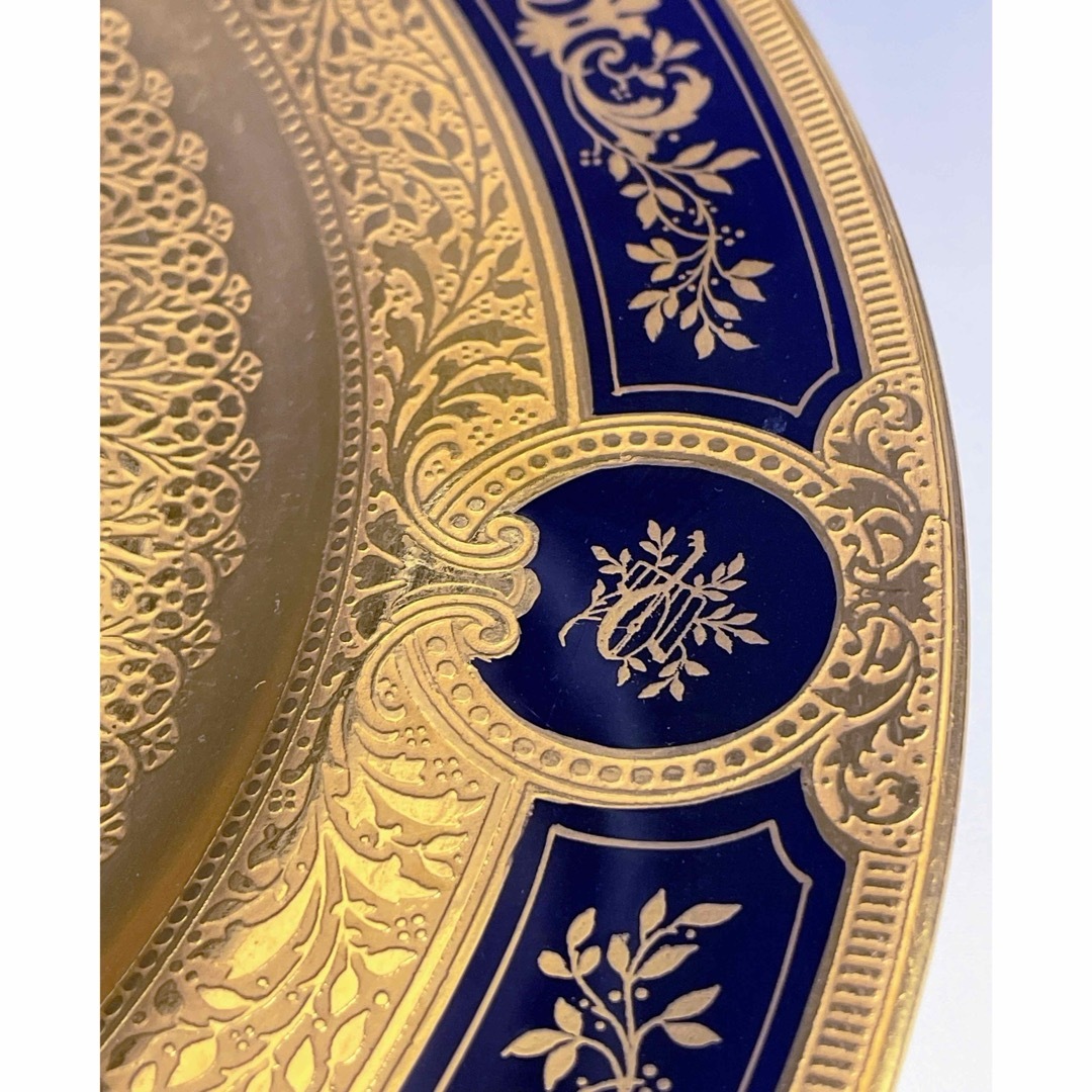 美品・豪華】レノックス 金彩装飾 モノグラム 26．4㎝ 大皿 Lenox