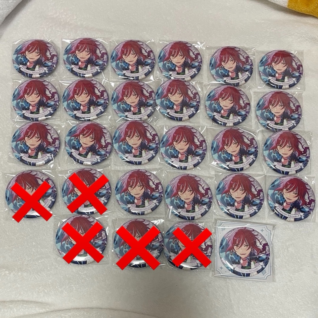 あんスタ 中国 花の契約缶バッジ 逆先夏目 28点 あんスタ 中国 花の