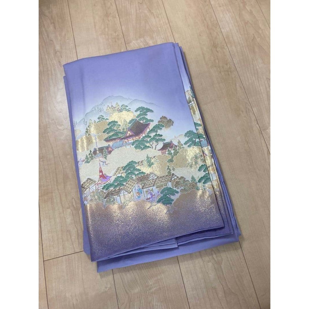 ZF-1302 色留袖 金通し トールサイズ いにしえの都 逸品 高級 正絹