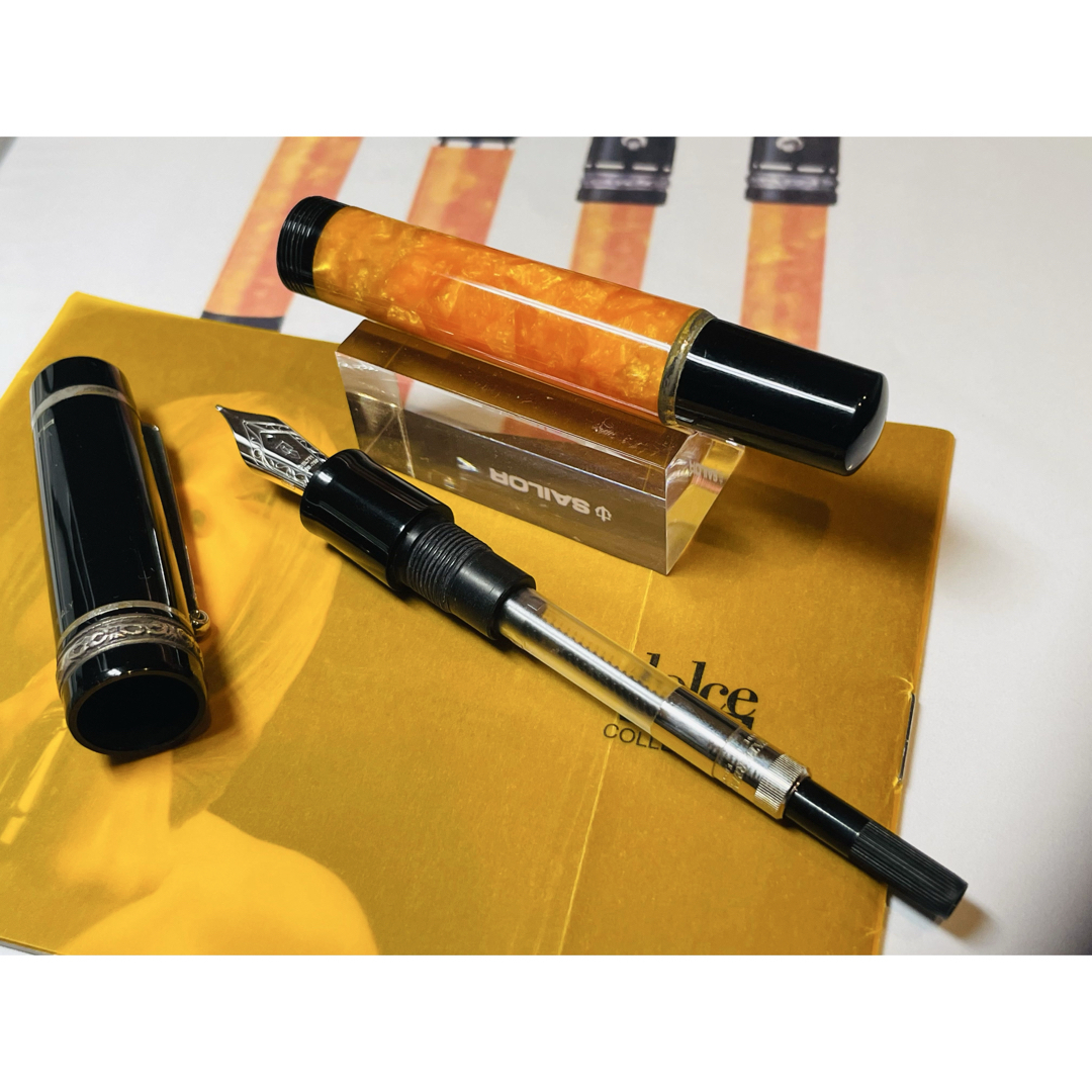 DELTA - デルタ 万年筆 ドルチェビータミディアム（初期型、18k、F）の