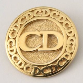 極美品】 Christian Dior ブローチ ロゴ ラインストーン 2726 極美品