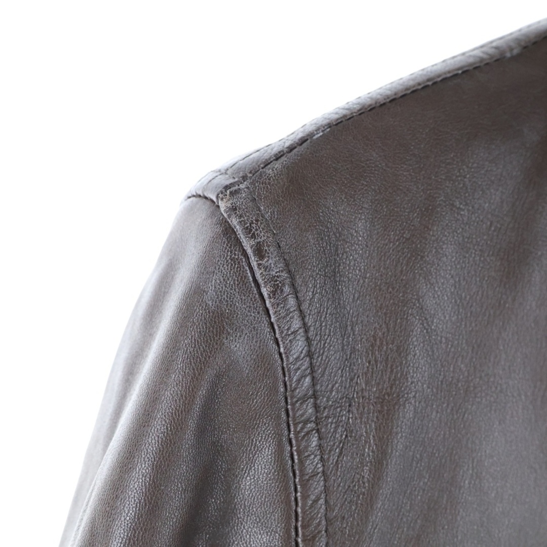 STUSSY ステューシー ラムレザー ジップアップ シングルライダース
