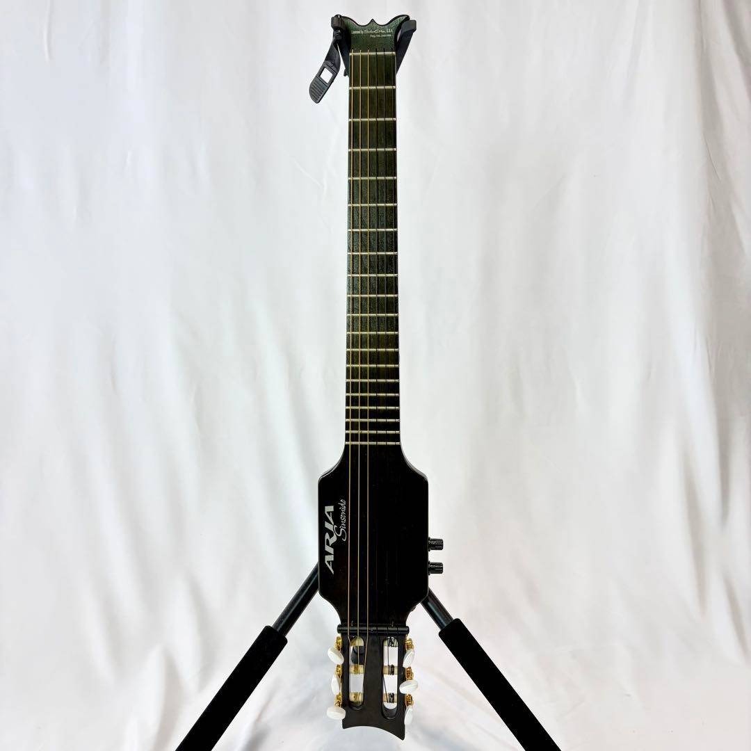 ARIA Sinsonido A-490Cサイレントギター クラシックギター 黒