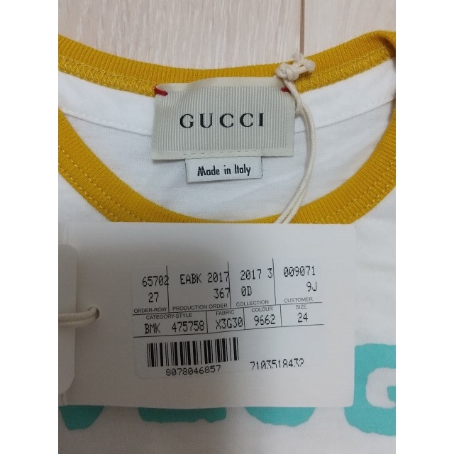 GUCCI キッズ 子供 Tシャツ 24 チルドレン 新品未使用 本物 グッチ