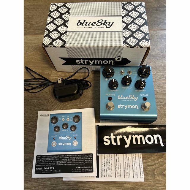strymon blueSky 箱、取説、アダプター付き