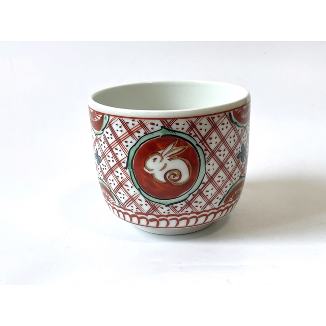 陶芸家 須田青華 須田菁華 呉須赤絵兎火入 火入 香炉 共