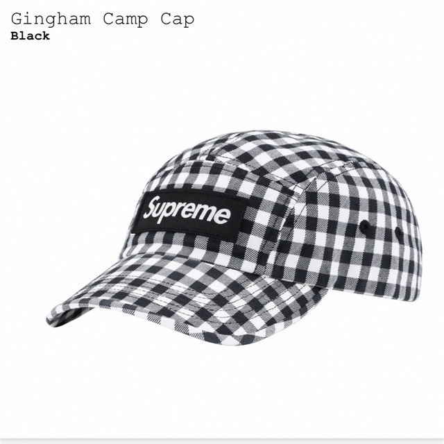 Supreme - supreme Gingham Camp Cap ギンガムチェックキャップの通販