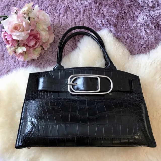 ⭐︎美品⭐︎FURLA フルラ 本革ハンドバッグ ブラック 黒 フルラ