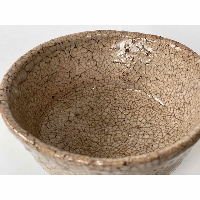 骨董 ショップ アンティーク 古萩 萩焼茶碗 久田宗也書付 銘閑庭 書付