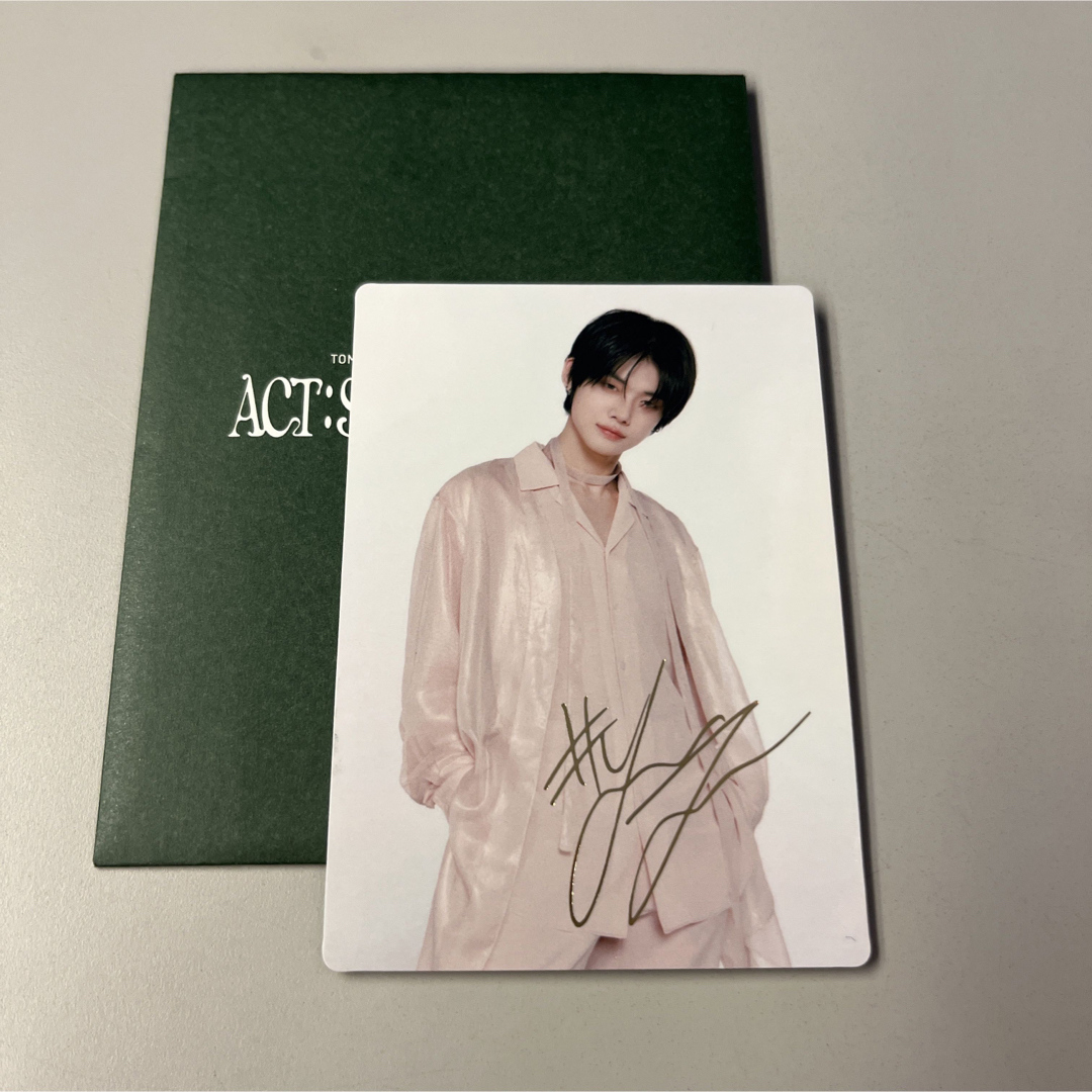 TXT ヨンジュン インスタントフォト サイン入り インスタントフォト