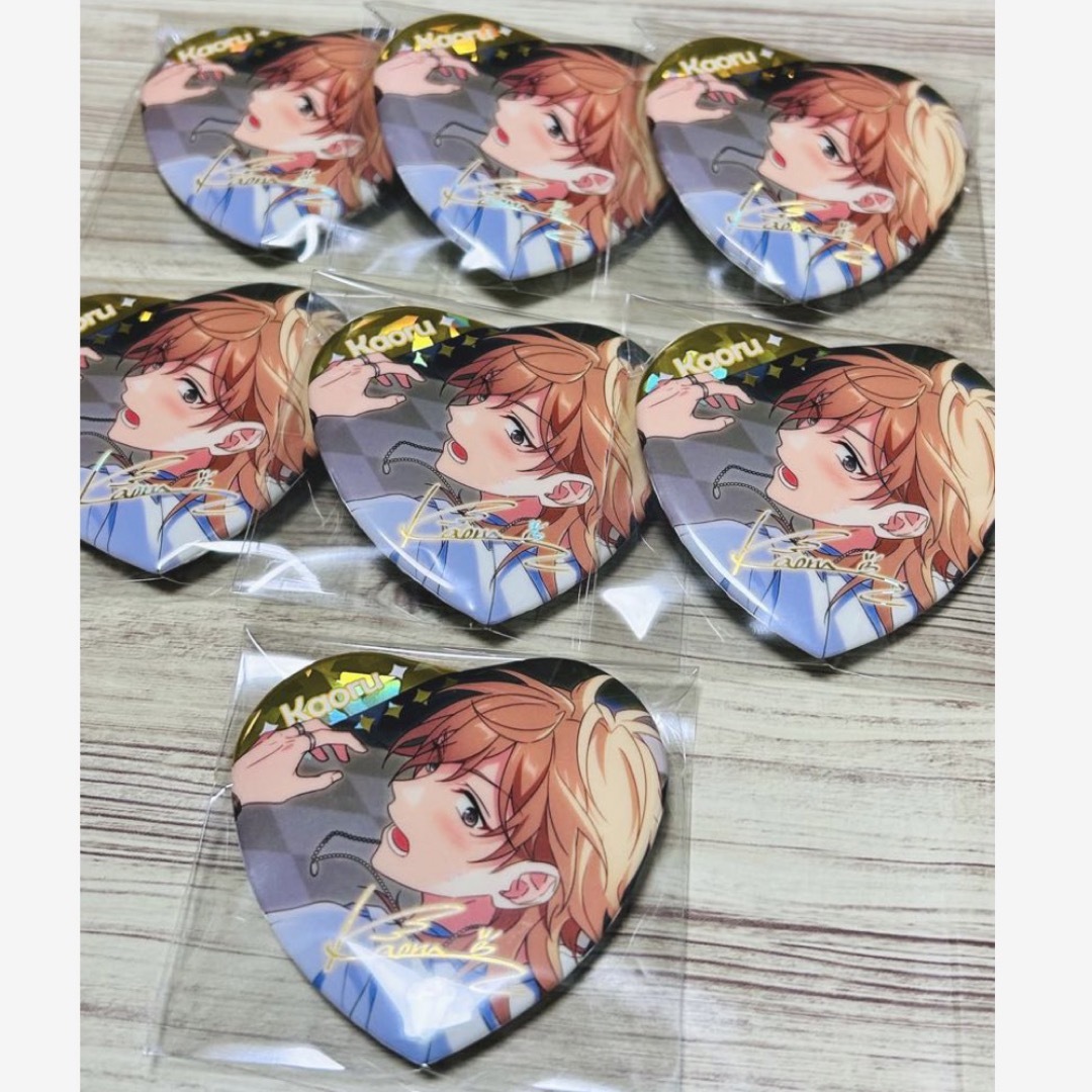 あんスタ 中国 宝石缶バッジ ハート缶バッジ 羽風薫 あんスタ 中国 宝石