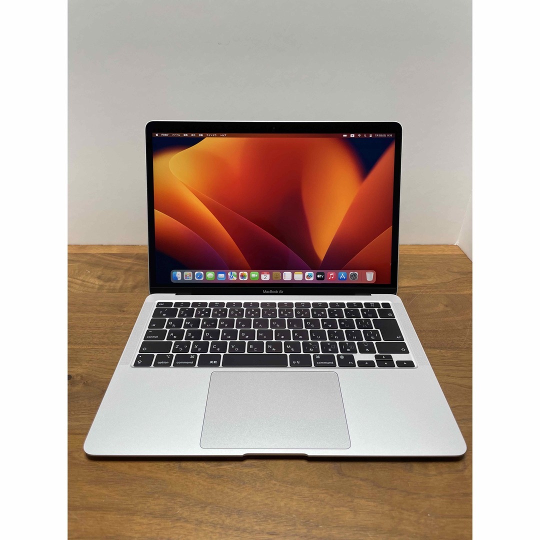 美品Macbook Air 2020 M1/8GB/256GB 44回充電99% 美品Macbook Air 2020