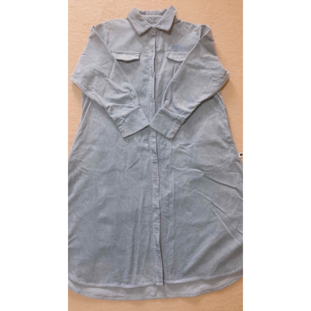 Nissy ブランド naptime コーデュロイシャツワンピースBLUEの通販 by