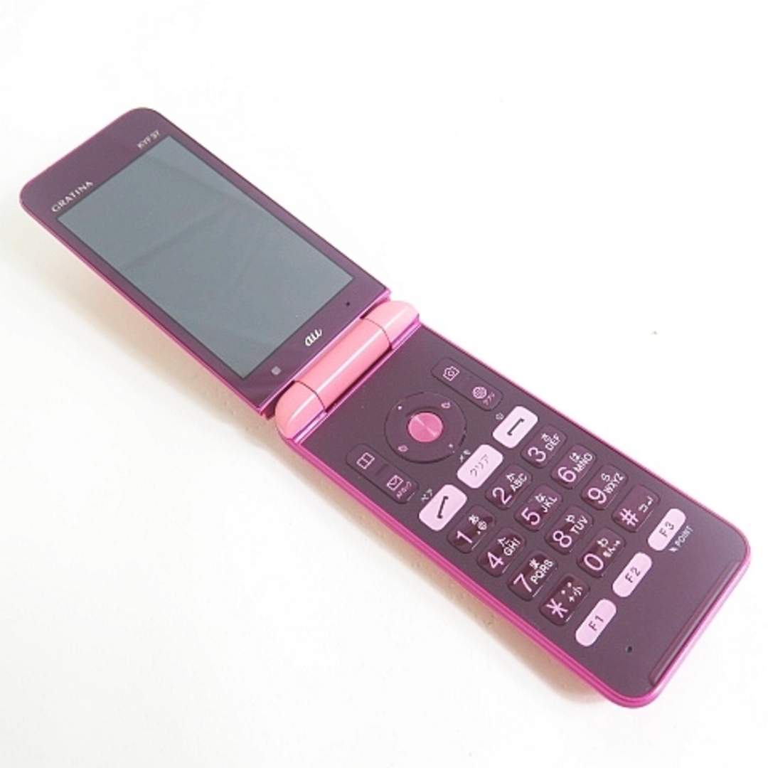 other - au GRATINA KYF37 4G LTEケータイ ピンク 〇判定 の通販 by
