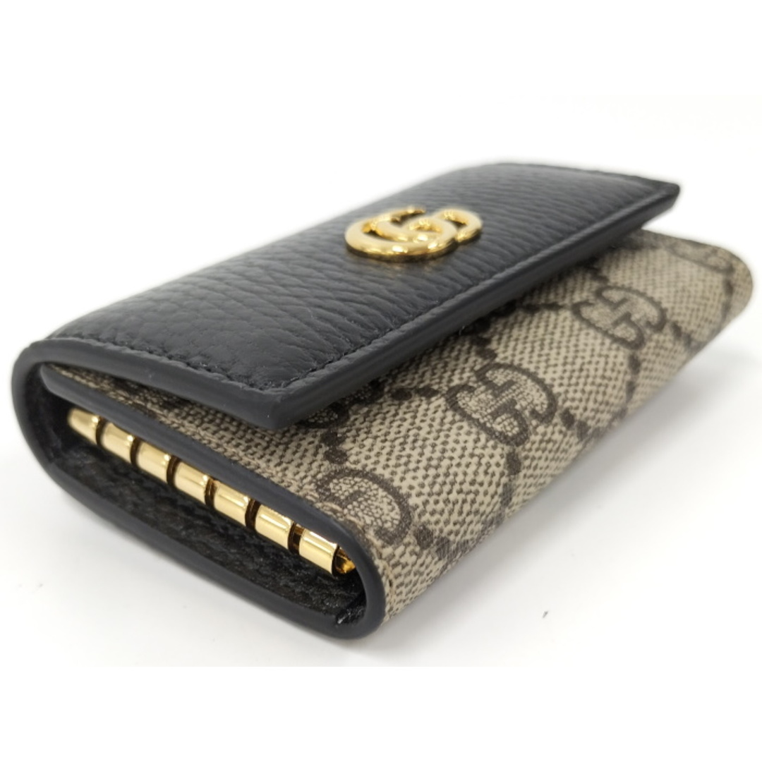 GUCCI GGマーモント 6連 キーケース ゴールド金具 GGスプリーム
