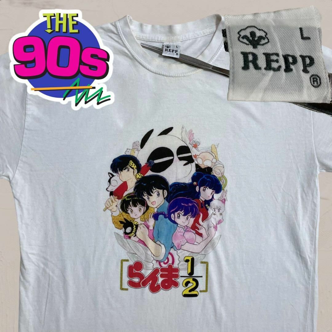 UNA キャラ Tシャツ ビンテージ 古着 90s 白 らんま 1/2 昭和の通販 by
