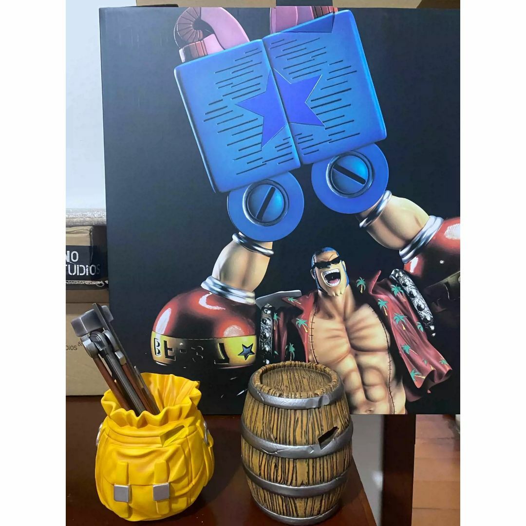 ワンピース フランキー 改造人間 ガレージキット フィギュア 塗装済み