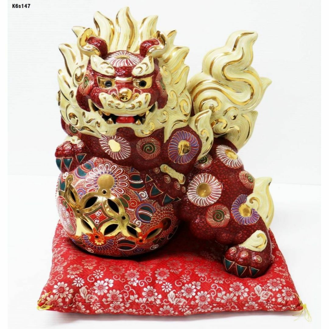 九谷の玉乗り獅子二体置物 玉獅子】の置物ってどんな意味が