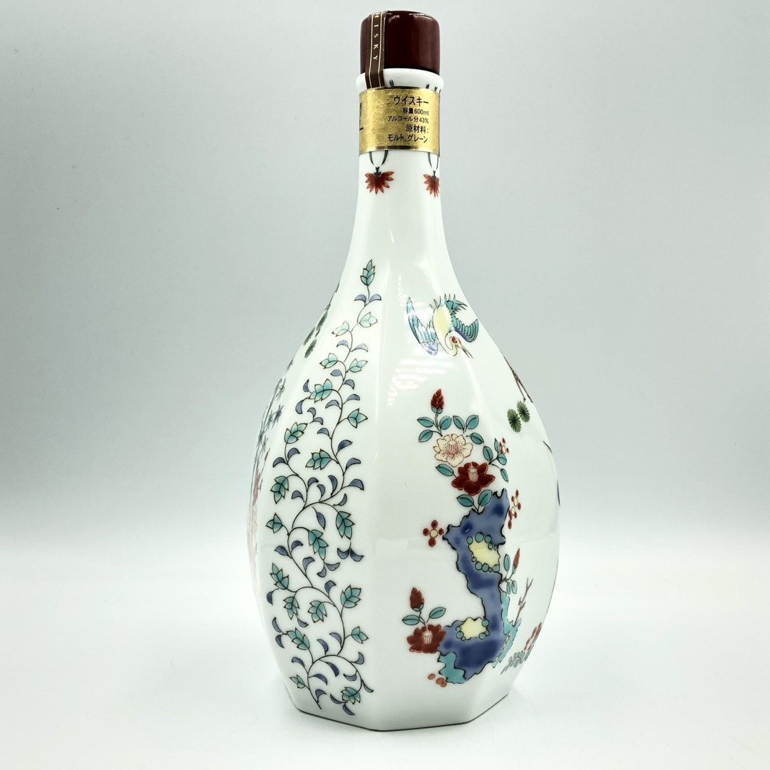 未開栓 サントリー響21年 有田焼 色絵松鶴梅鶉文八角瓶 2002