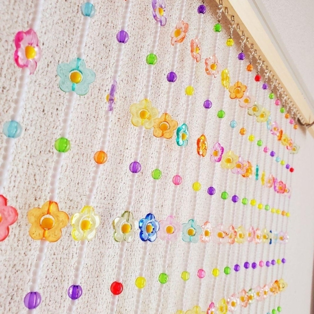 昭和レトロ プラスチックのれん 簾 暖簾 レトロポップ 当時物 カラフル