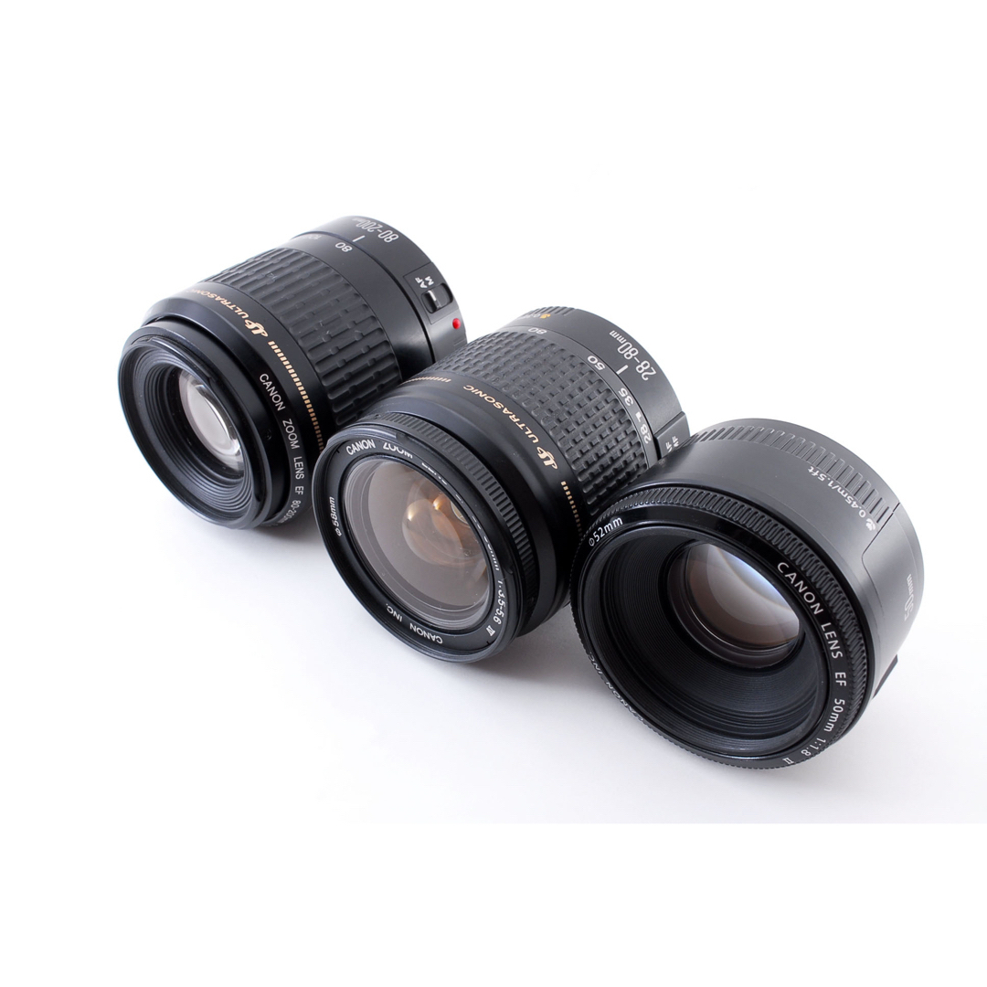 Canon EOS 9000D標準&望遠&単焦点トリプルレンズセット