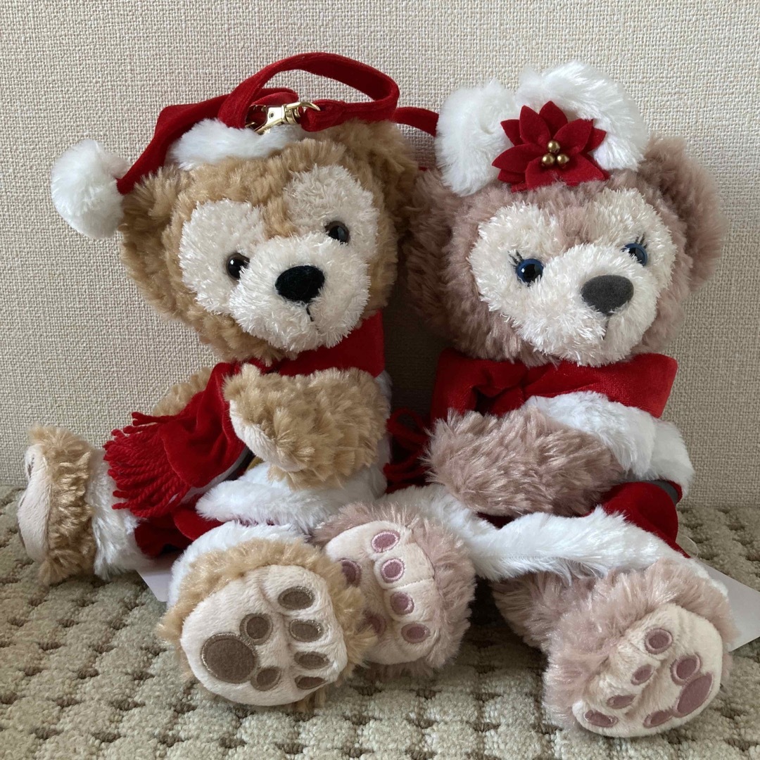 クリスマス 2010年 ぬいぐるみポーチ ダッフィー シェリーメイ ペア