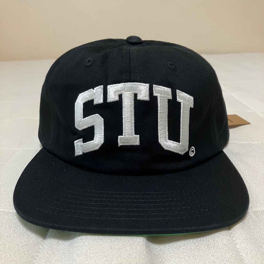 STUSSY STU ARCH STRAPBACK CAP 新品 黒 キャップ