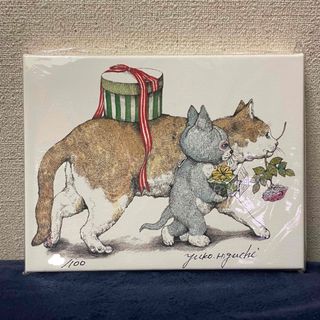 m*u様 貴重❕ヒグチユウコ 完売品複製画 まねきニャンコ m*u