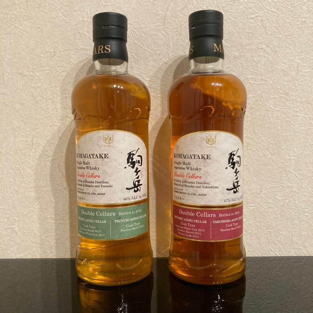 シングルモルト駒ヶ岳 ダブルセラーズ 2018，2019 2本セット