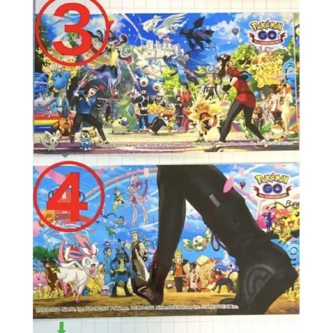 ポケモンセンター限定 ポケモンGO 5周年記念 ステッカー コンプリート