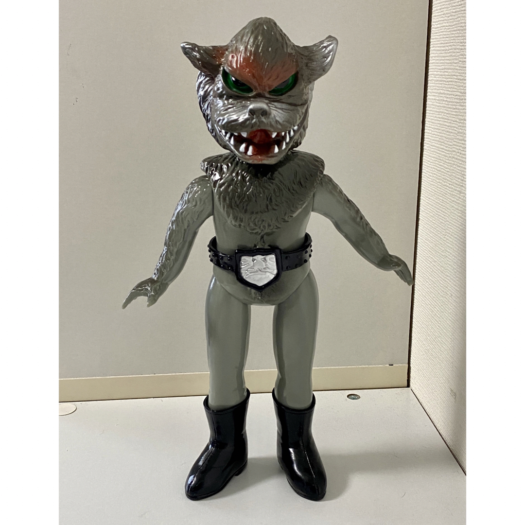 ⚠️レア 仮面ライダー 狼男 オオカミ男 旧バンダイ ミニソフビ ポピー