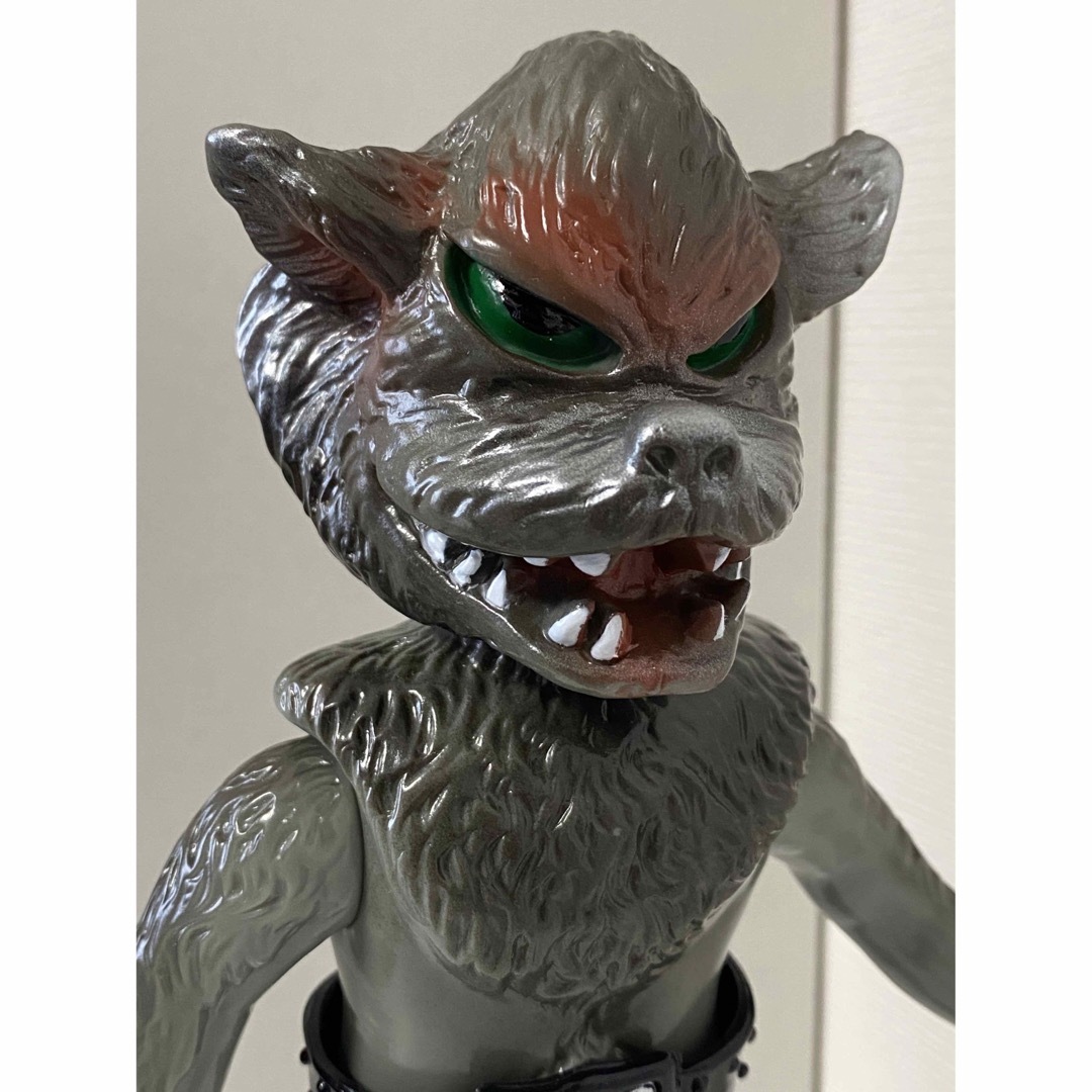 当時物 旧バンダイ 仮面ライダー 怪人 オオカミ男 ソフビ 当時物 旧