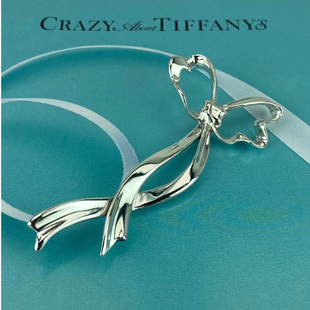 Tiffany 節約 & Co. ティファニー リボン ブローチ ラージサイズ