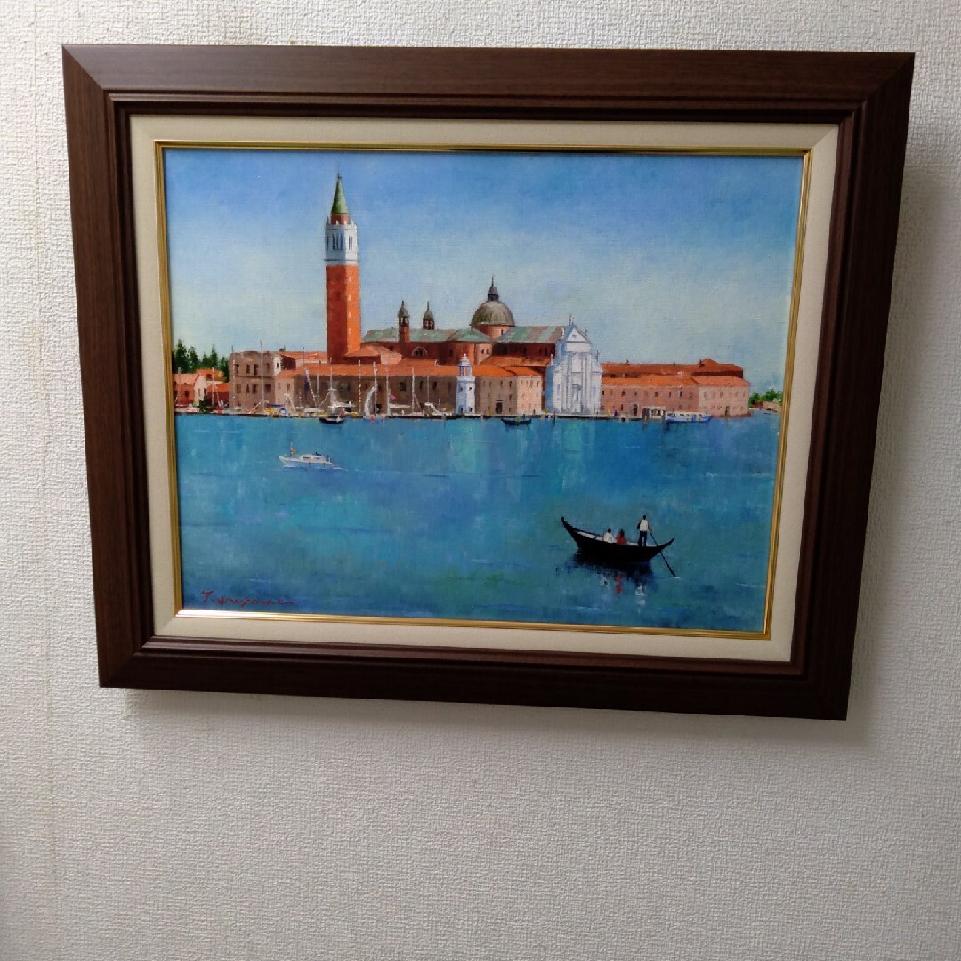 肉質油絵 横 M12 バイオリンの静物 田浦信勝 額装仕上げ品 肉質油絵 横