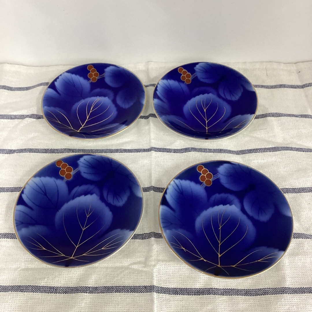 2076 深川製磁 花文 小鉢 4客 深川製磁 - 深川製磁 小皿