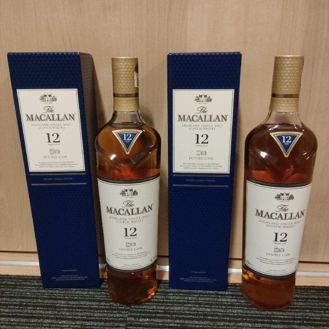 マッカラン12年 シェリーオーク、ダブルカスク 2本セット ウイスキー